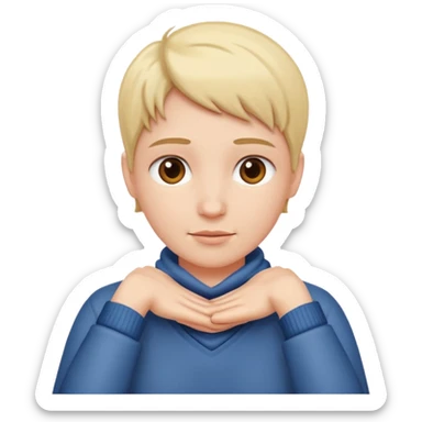 person with hands around their neck  sticker