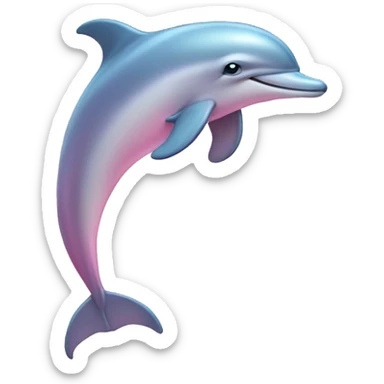 Pastel-pink-colors-dolphin sticker