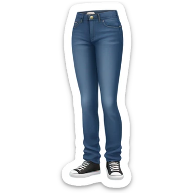 Create blue jeans  sticker