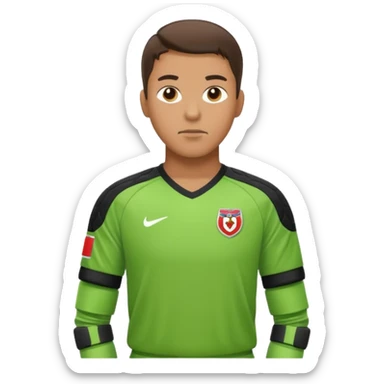 soccer goalkeeper standing ready for a penalty sticker