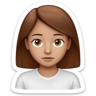 Mummy, his clothes:white T-shirt, brown hair sticker