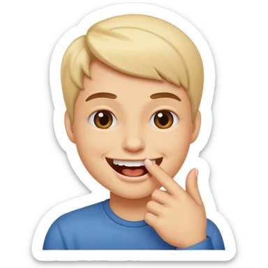 Mordiéndose el dedo 🫦👆🏼 sticker