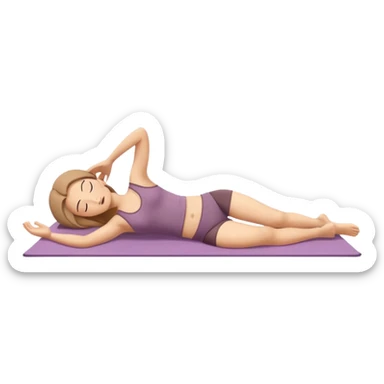  Supta Baddha Konasana (Reclining Bound Angle Pose)  sticker