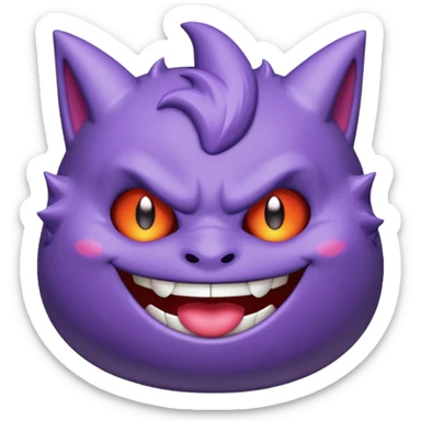 gengar chibi emotes sticker