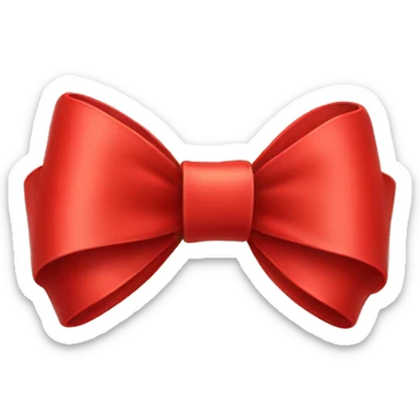 Red bow sticker