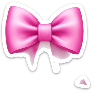 Pink bow  sticker
