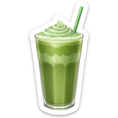 Iced matcha latte  sticker