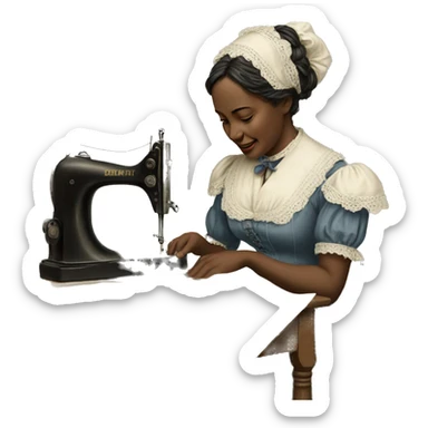 seamstress of the late 19th century sticker