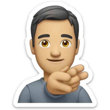 saludo dedo pulgar arriba sticker