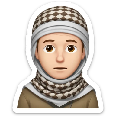 Sore throat for white brown hair guy
No fever - keffieh palestinian sticker