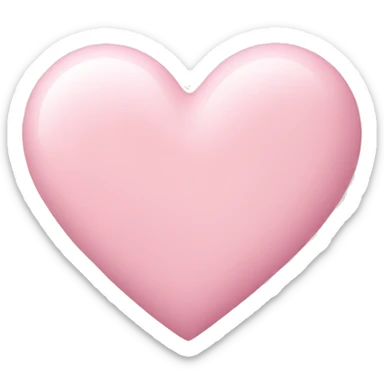 pastel pink heart sticker