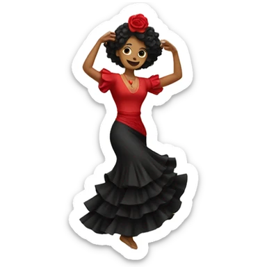 flamenco dance  sticker