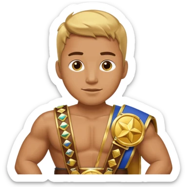 champ 2 belt at man sticker