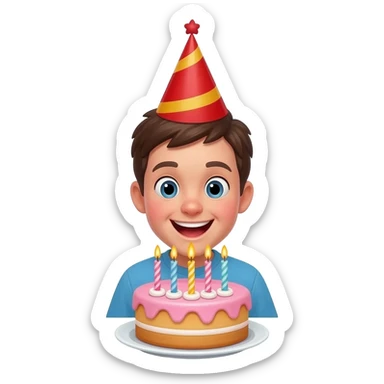 cumpleaños fiestero sticker