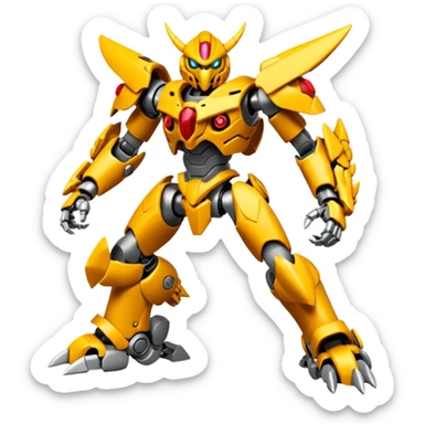Wargreymon-Medabee-Bionicle sticker