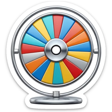 Like a spin wheel without a base sticker