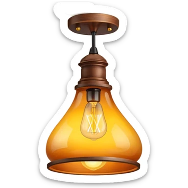 ceiling lamp 3 bulbs wooden pendant  sticker