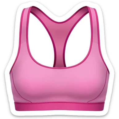 LADIES SPORTS  BRA PINK COLOR WITHOUT HUMAN sticker