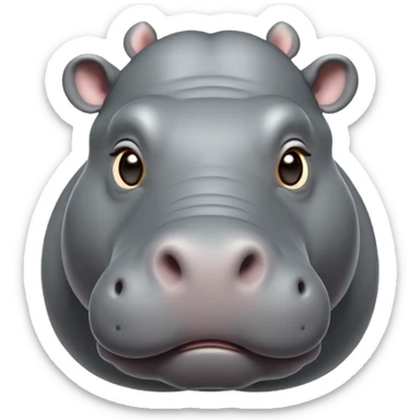 cinematic-noble-hippo-portrait-emoji,-poised-and-regal,-with-a-massive,-robust-build-and-a-smooth,-well-groomed-slate-gray-hide,-deep-set-soulful-eyes,-simplified-yet-sharp-and-sophisticated-features,-highly-detailed,-glowing-with-a-soft sticker