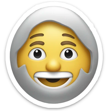 A smiley that shows the ease of work sticker