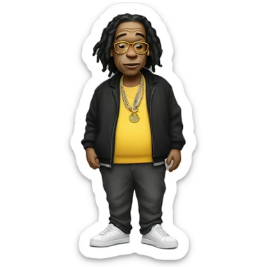 Fat wiz Khalifa  sticker