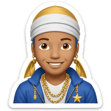 True brown style Filipino gangster while hdi sticker