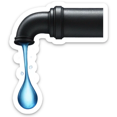 Pipe Water leak drip sticker