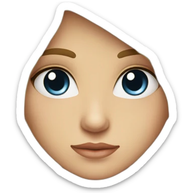 Chica rubia,ojos azules,sonrie,moderna,guapa, sticker