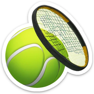 Tennis ball old money style  sticker