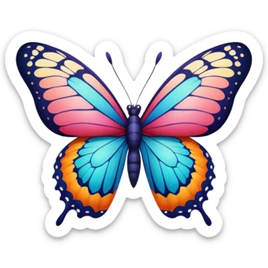 borboleta sticker