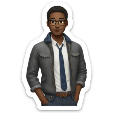 Hyperrealist Preppy sticker