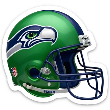 NFL Seahawks helmut with diamond bling  sticker