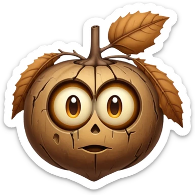 Withering buckeye sticker