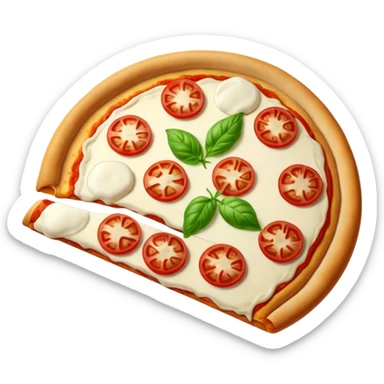 A pizza that embodies all the colors of France sticker