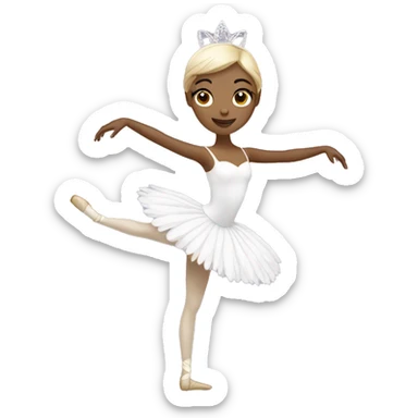 Swan lake ballerina sticker