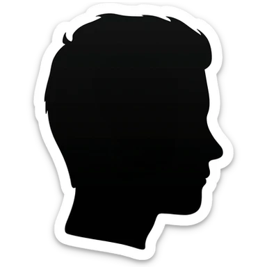 Only black colour image sticker