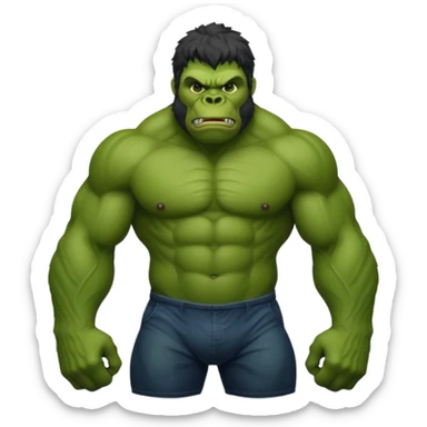 hulk  macaco sticker
