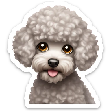Toy poodle sticker