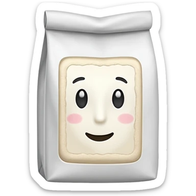 bag of flour sticker