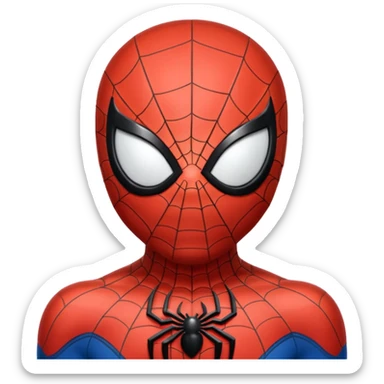 Crea emoji de Spider Man riendose sticker