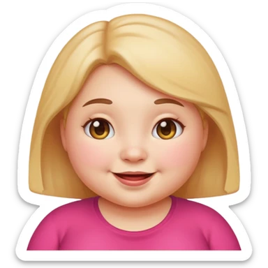 Cute emoji femal chubby sticker