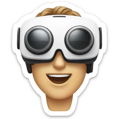virtual reality glasses sticker