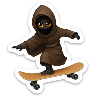 Jawa doing a kickflip sticker