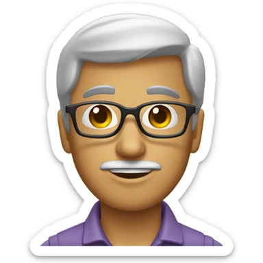 las gafas rotas por la mitad sticker