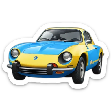 Alpine a 111 blie sticker
