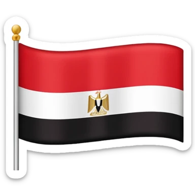 Egypt flag sticker
