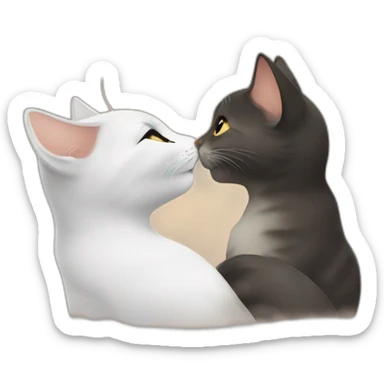 cat kiss sticker