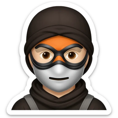 Crimanal robber sticker