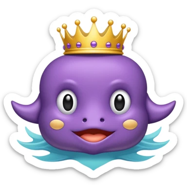 Emblema de sub para Twitch que sea una corona chula para recibirla a los 4 meses sticker
