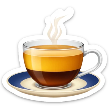 ince belli çay bardağı emojisi yap. Bardakta türk çayı olsun. Bunu canva da kullanıcam. Arka plana uysun lütfen o formatta yap sticker